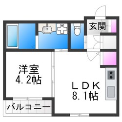 F asecia 日の華の物件間取画像